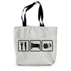 Eat Sleep & Play Concertina Canvas Tote Bag