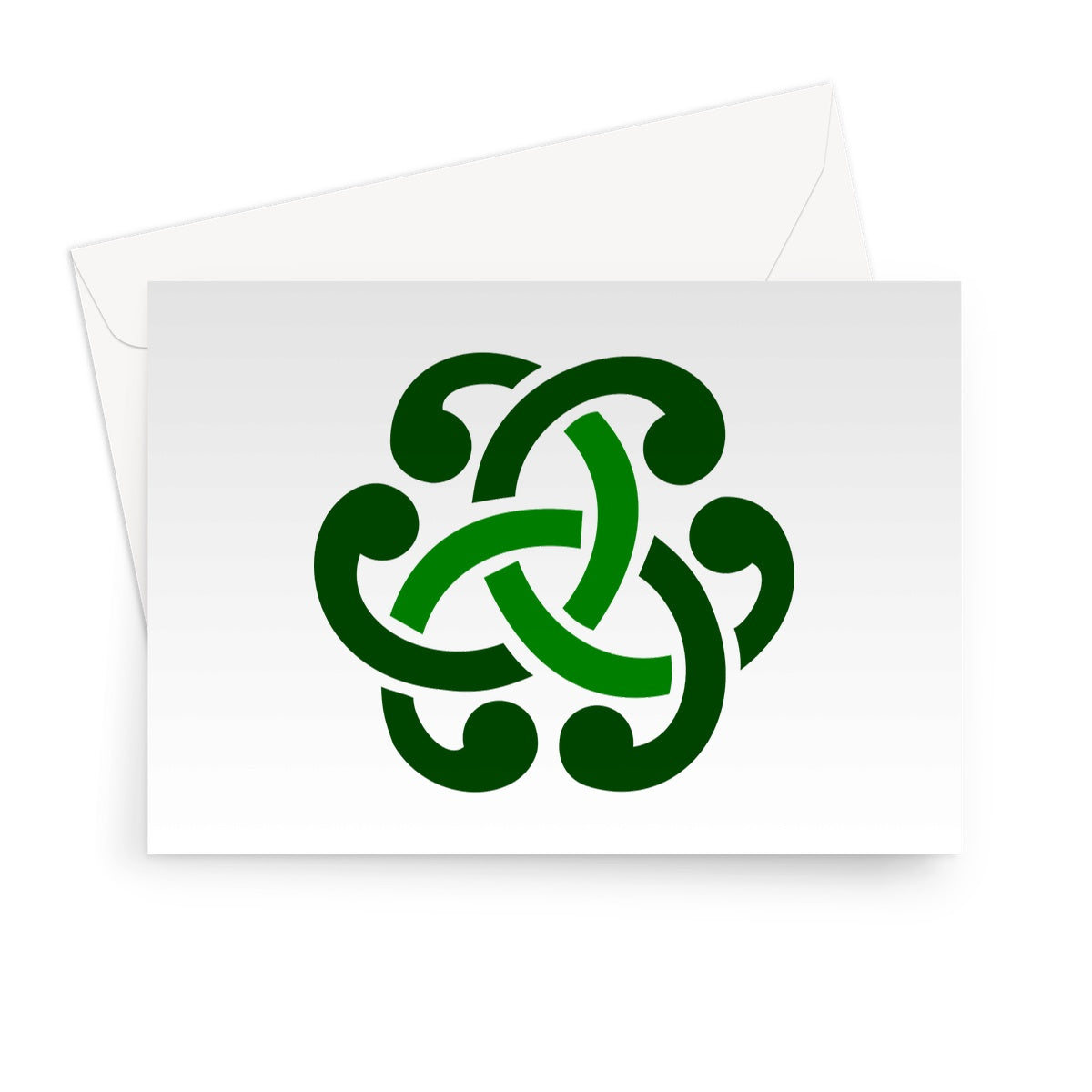 Green Celtic Knot Greeting Card