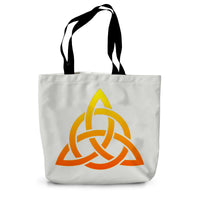 Fiery Celtic Trinity Canvas Tote Bag