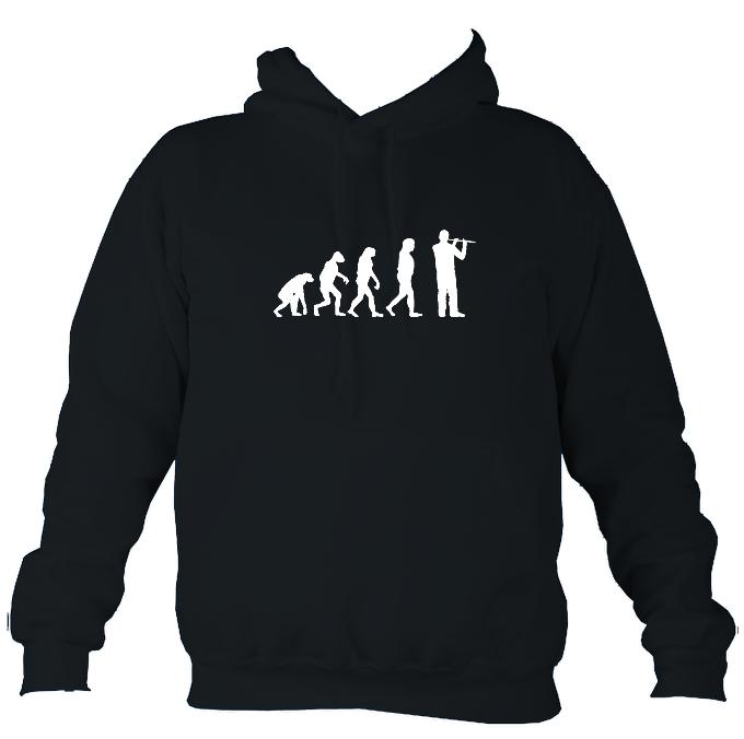 Evolution of Flute Players Hoodie-Hoodie-French navy-Mudchutney