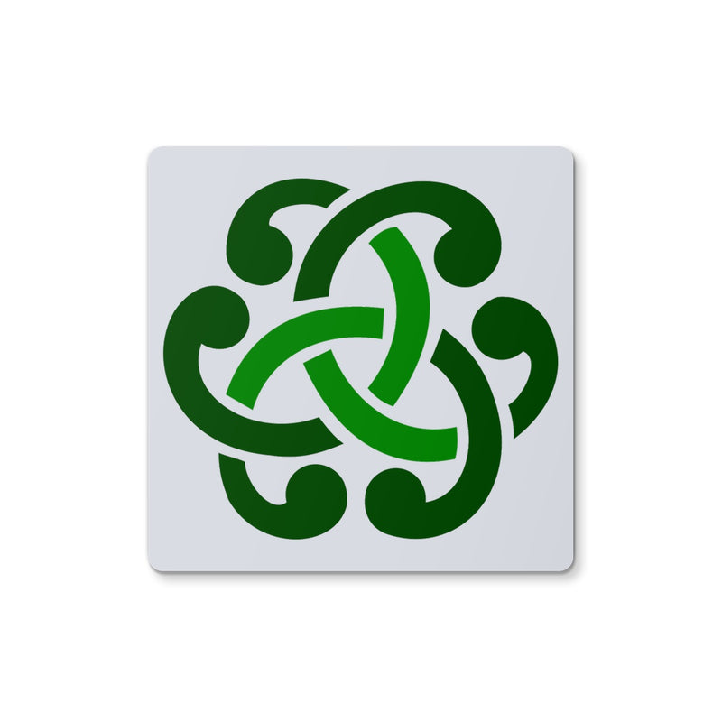 Green Celtic Knot Coaster