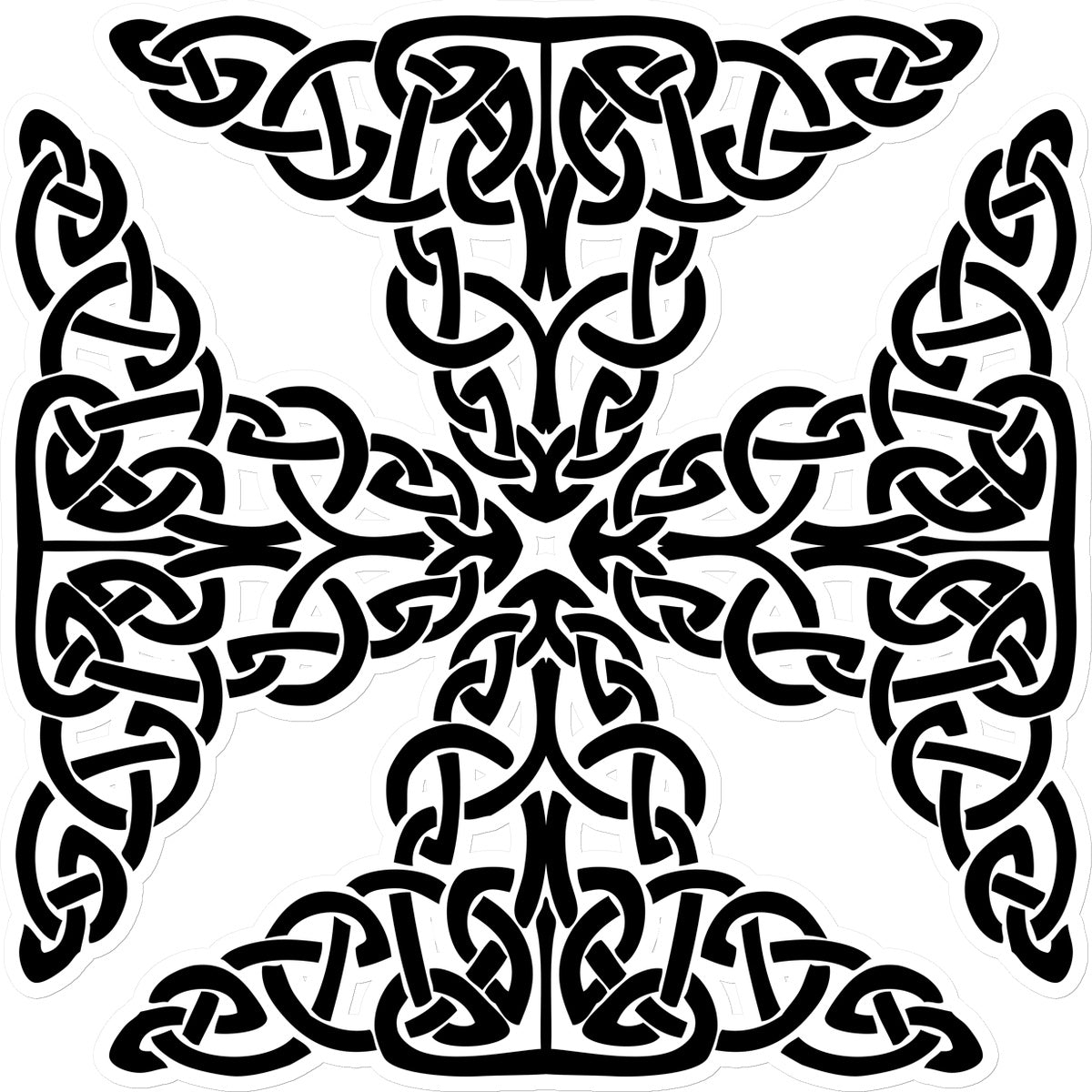 Complex Celtic Cross Sticker