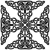 Complex Celtic Cross Sticker