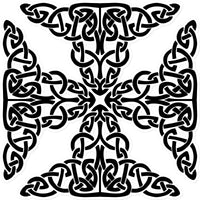 Complex Celtic Cross Sticker