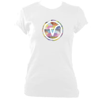 update alt-text with template Vishtèn Ladies Fitted T-shirt - T-shirt - White - Mudchutney