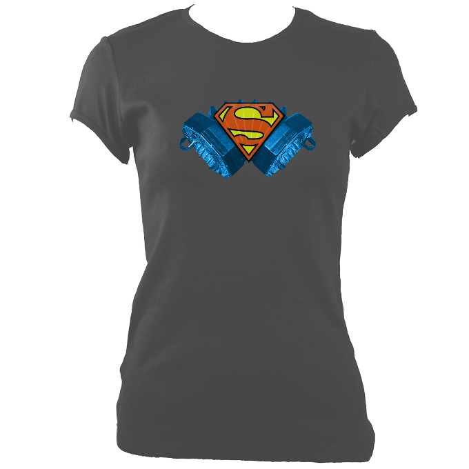 Concertina Superman Women's Fitted T-shirt