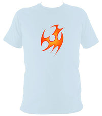 Tribal Fire T-shirt - T-shirt - Light Blue - Mudchutney