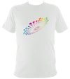 Coloured Spiral Dots T-shirt - T-shirt - White - Mudchutney