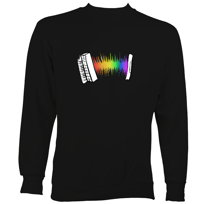 Rainbow Sound Wave Piano Accordion Hoodie