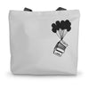 Banksy Style Melodeon Canvas Tote Bag