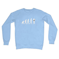 Evolution of Banjo Players Crew Neck Sweatshirt