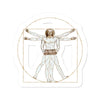 Da Vinci Vitruvian Man Concertina Sticker