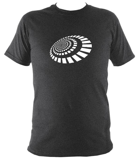 Spiral Blocks T-shirt - T-shirt - Dark Heather - Mudchutney