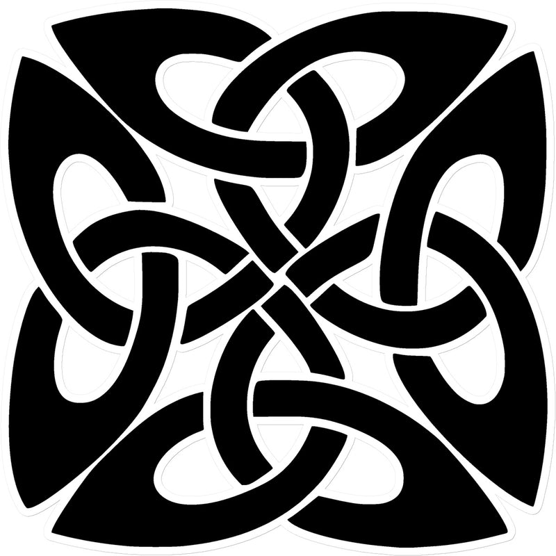Celtic Square Knot Sticker