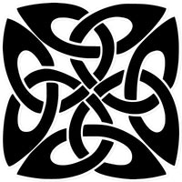 Celtic Square Knot Sticker