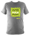 "I'm Here For The Folk Music" T-Shirt - T-shirt - Sport Grey - Mudchutney