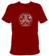 Traditional Celtic Birds T-shirt - T-shirt - Cardinal Red - Mudchutney