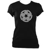 Celtic Five Spirals Ladies Fitted T-shirt - T-shirt - Black - Mudchutney