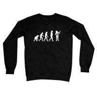 Evolution of Banjo Players Crew Neck Sweatshirt