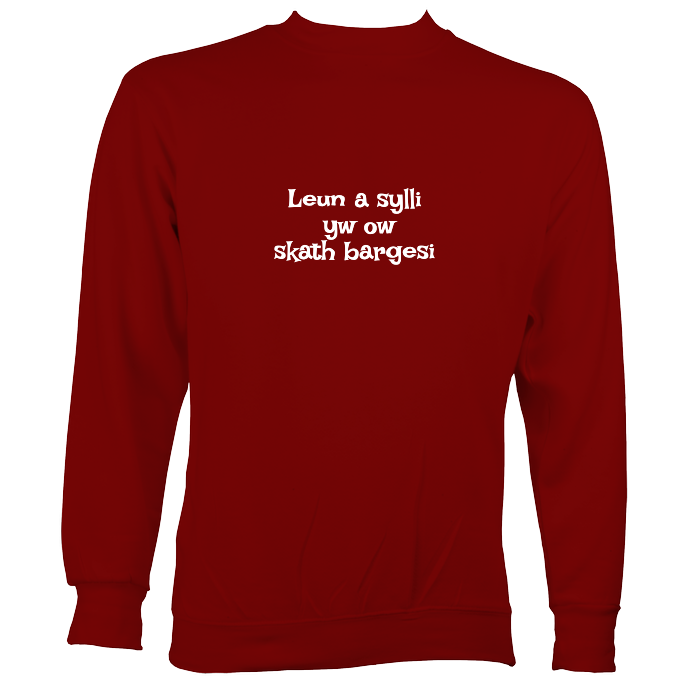 Cornish Language "My Hovercraft Is Full of Eels" Sweatshirt