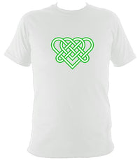 Celtic Triple Hearts Knot T-shirt - T-shirt - White - Mudchutney