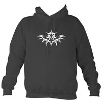 Tribal Tattoo Hoodie-Hoodie-Charcoal-Mudchutney