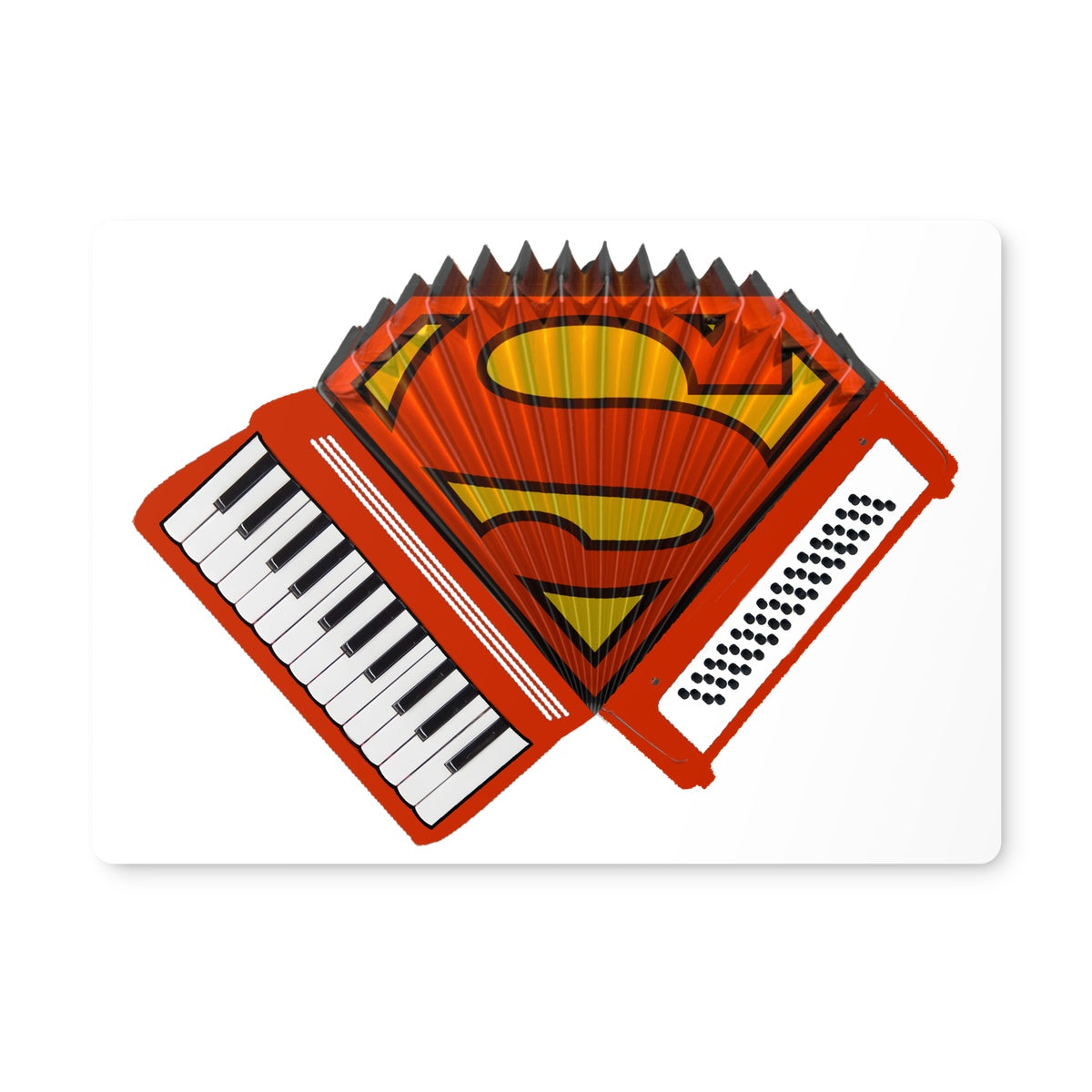 Accordion Superhero Placemat