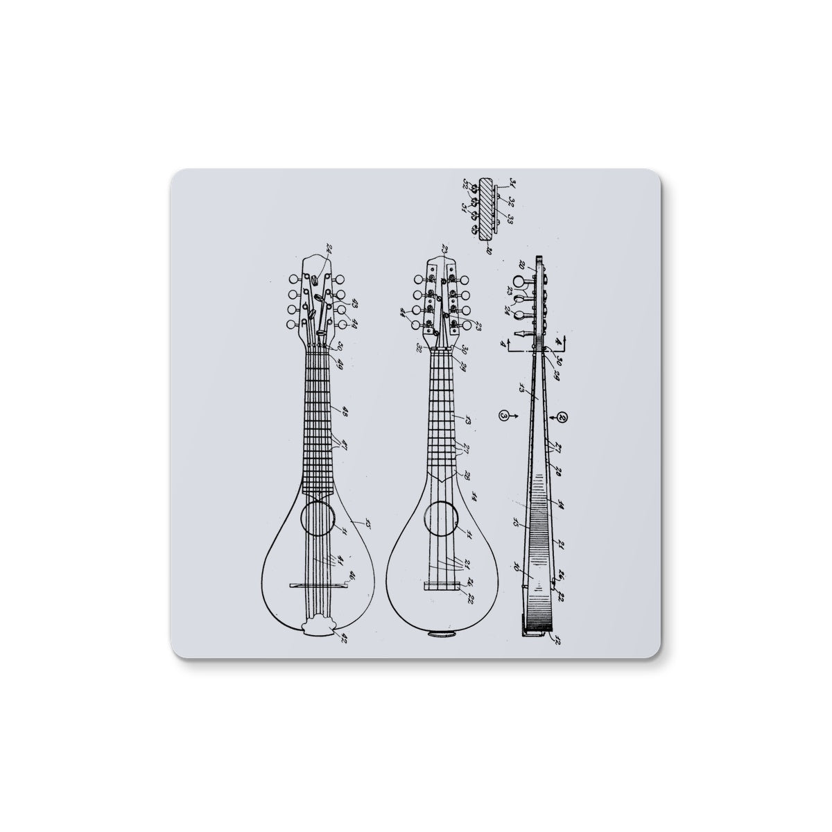 Mandolin Patent Coaster