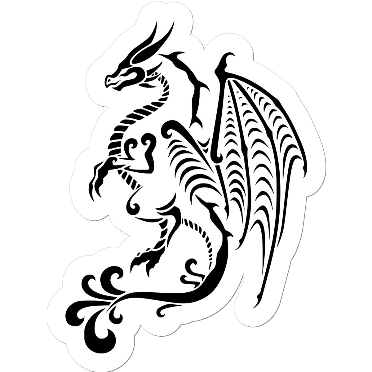 Tribal Dragon Sticker