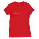Rainbow Heartbeat Guitar Women's T-Shirt