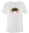 Rainbow Accordion Bellows T-shirt - T-shirt - White - Mudchutney