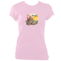 update alt-text with template Danú Ten Thousand Miles Ladies Fitted T-Shirt - T-shirt - Light Pink - Mudchutney