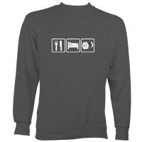 Eat, Sleep, Play Concertina Sweatshirt