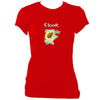 update alt-text with template Flook "Haven" Ladies Fitted T-Shirt - T-shirt - Red - Mudchutney