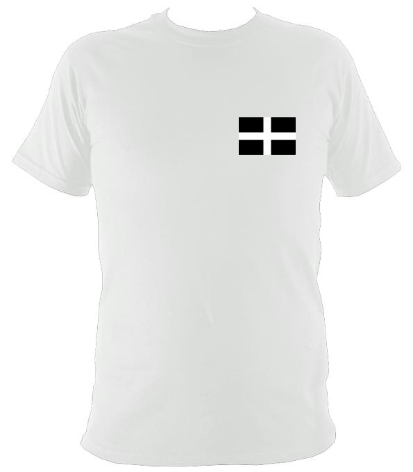 Cornish / Kernow St Pirans Flag T-Shirt - T-shirt - White - Mudchutney