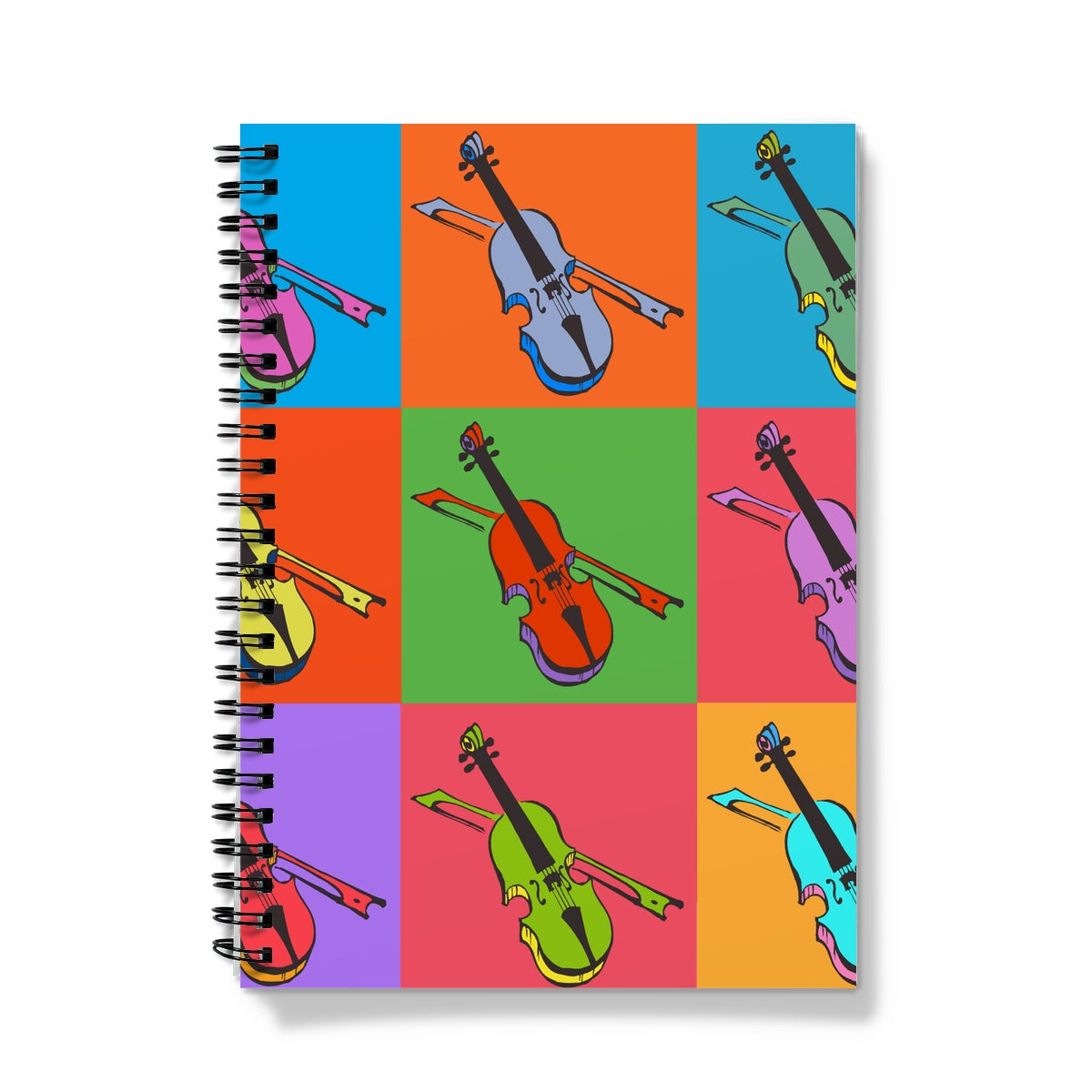 Warhol Style Fiddles Notebook