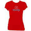 update alt-text with template Vishtèn Ladies Fitted T-shirt - T-shirt - Red - Mudchutney
