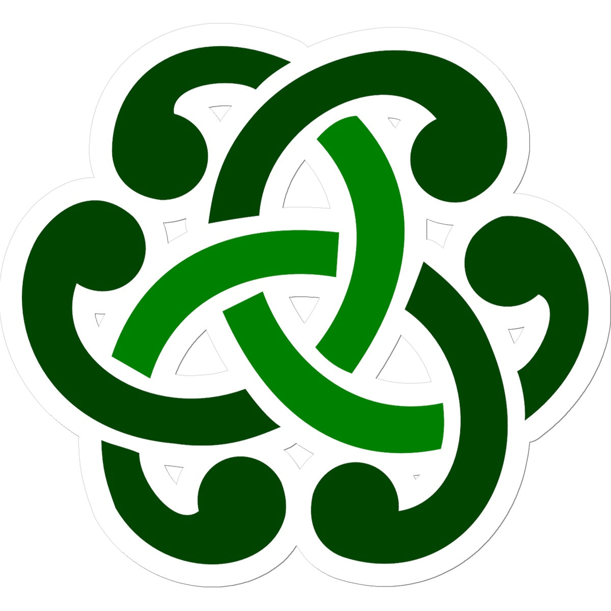 Green Celtic Knot Sticker