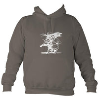 Fiddle Playing Goblin Hoodie-Hoodie-Mocha brown-Mudchutney