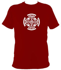 Celtic Round T-shirt - T-shirt - Cardinal Red - Mudchutney