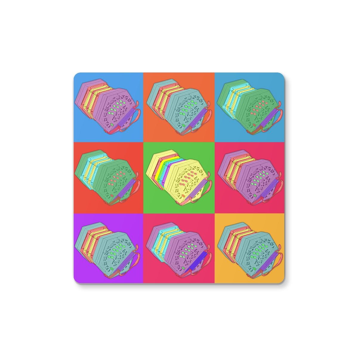 Warhol Style Concertinas Coaster