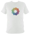 Rainbow Coloured Celtic Knot T-shirt - T-shirt - White - Mudchutney