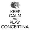 Keep Calm & Play English Concertina Sticker