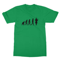 Evolution of Bagpipe players Softstyle T-Shirt