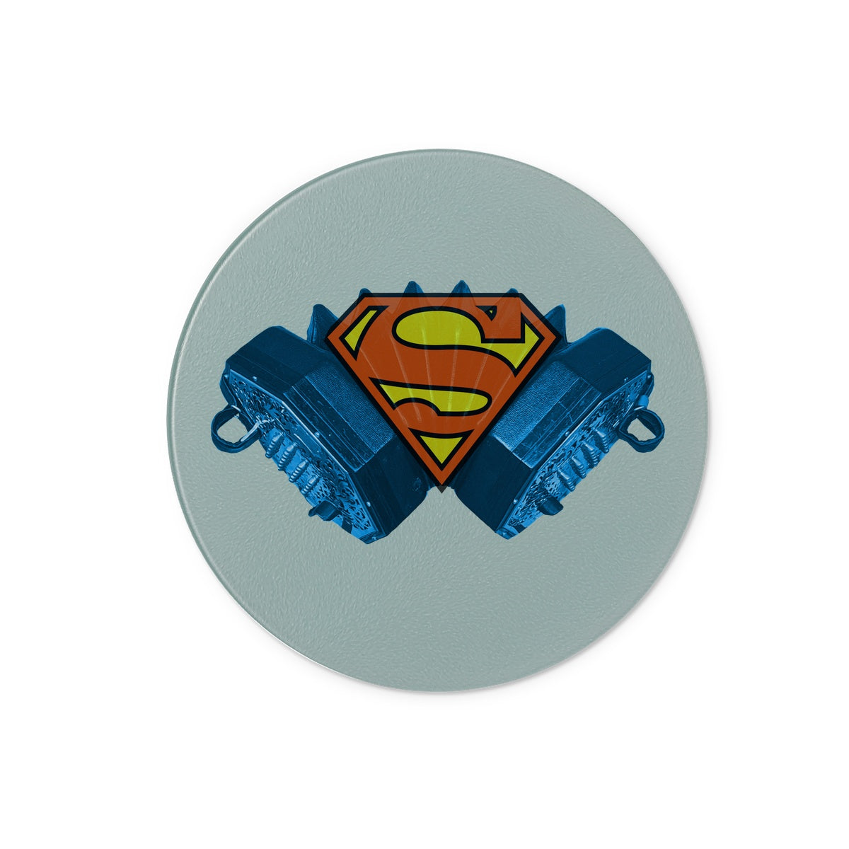 Concertina Superhero Glass Chopping Board