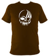 Tribal Simple Skull T-shirt - T-shirt - Dark Chocolate - Mudchutney