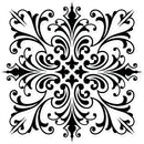 Ornamental Square Sticker