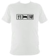 Eat, Sleep, Play Accordion T-shirt - T-shirt - White - Mudchutney