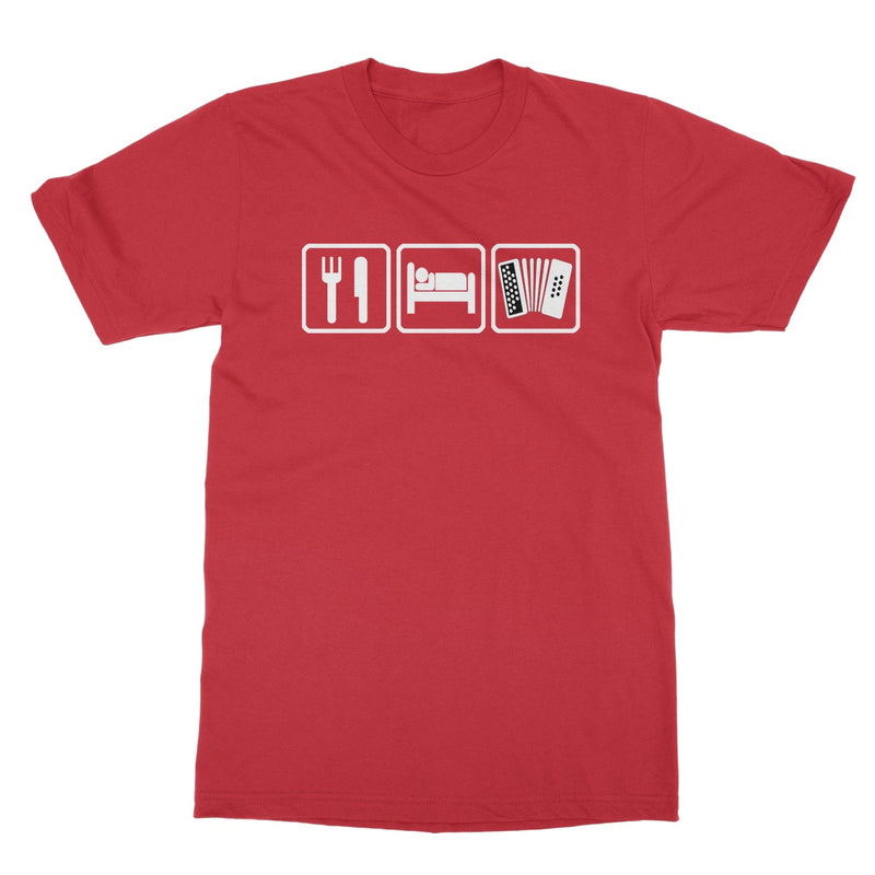 Eat Sleep & Play Melodeon T-Shirt