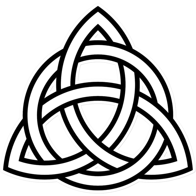 Triangular Celtic Knot Sticker